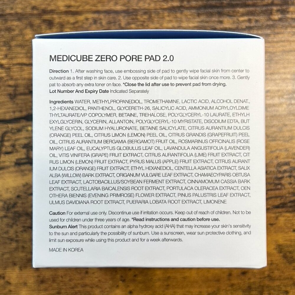 Medicube Zero Pore Pad 2.0 Toner Pads NEW Korean Exfoliating Pore Care - Picture 7 of 8